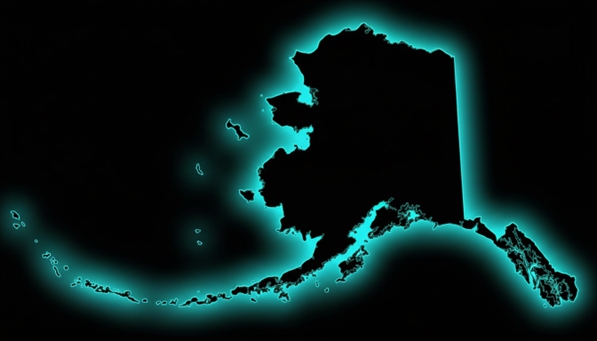 Alaska with turquoise glow